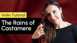 Game of Thrones The Rain of Castamere Violin Cover  Violin Tutorial  Sheet Music [upl. by Kajdan]