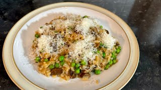 Porcini Mushroom amp Pea Risotto [upl. by Grous]