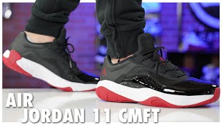 JORDAN 11 LOW IE “BRED” REVIEW amp ON FEET [upl. by Niahs]