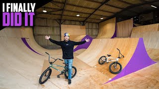 MY FIRST TIME RIDING BMX AT MY HOMEMADE SKATEPARK [upl. by Brittni266]