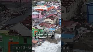 Hurricane Beryl Devastates Carriacou Island Drone Footage [upl. by Chaunce]