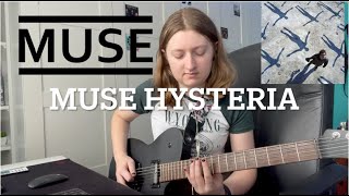 Hysteria Muse  Guitar cover by Jess [upl. by Dearden]