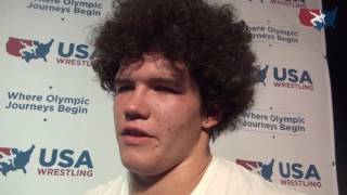 Cohlton Schultz 2016 Cadet Freestyle Nationals champion at 220 lbs [upl. by Roxie]