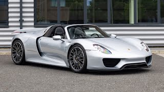 2015 Porsche 918 Spyder  Rhodium Silver Metallic  Walkaround 4K [upl. by Rheingold456]