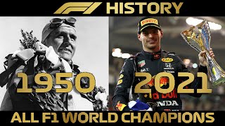 All Formula 1 World Champions 19502021 [upl. by Yvan]