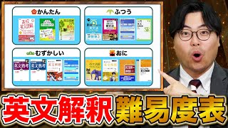 【英語】英文解釈の参考書をレベル別に徹底比較 [upl. by Cinom480]