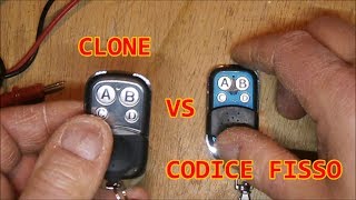 ⚡come programmare un radiocomando universale clone a 433 Mhz  tutorial [upl. by Aneloc]