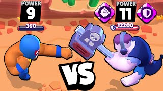 EVERY LEVEL 11 BRAWLER vs LEVEL 9 BRAWLERS 🤯 52 tests [upl. by Allsun]