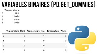 Transformer ses variables catégorielles en variables binaires  dichotomiques avec Python Pandas [upl. by Kolodgie968]