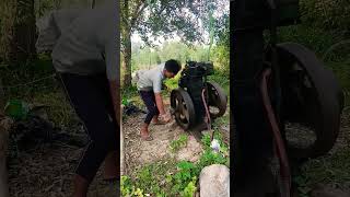 bada diesel engine water pump 12hp Lister engine water pump viral shorts video dieselwaterpump [upl. by Nangatrad643]