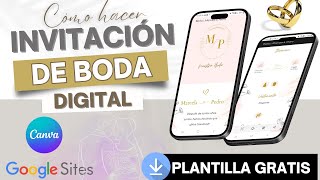 👰 Como hacer INVITACION para BODA digital INTERACTIVA  Plantilla [upl. by Eatnoid]