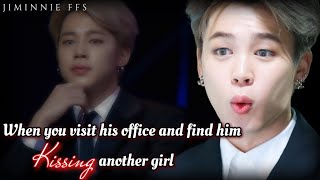 Jimin ff  When you visit his office and find him kissing another girl [upl. by Htirehc]