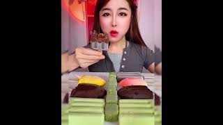 Asmr eating chocolate ice cream Crispy delicious short video [upl. by Rye]