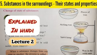 6th Std  Science  Chapter 5 Substances in the surroundings  their states and properties explained [upl. by Annahael]