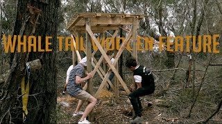 MTB Trailbuilding  Construction of a Wooden Feature [upl. by Repmek378]