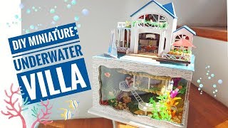 DIY Miniature Underwater Hawaiian Villa Dollhouse [upl. by Nuahsyar207]