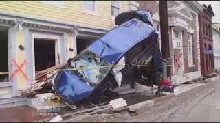 Ellicott City Hit By More Rain After Historic Flooding [upl. by Kieran]