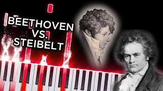 Beethoven VS Steibelt  Piano tutorial [upl. by Ahsiak]