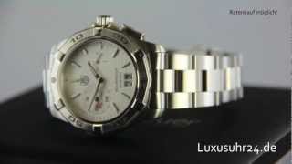 TAG Heuer Aquaracer GrandeDate Alarm WAP111YBA0831 Luxusuhr24 Ratenkauf ab 20 EuroMonat [upl. by Inoliel]