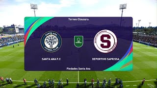 Modo carrera jugador liga Promerica Santa Ana vs Deportivo Saprissa [upl. by Swanson]