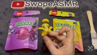 ASMR Peelerz Gummy Grape and Gummy Banana [upl. by Odom]