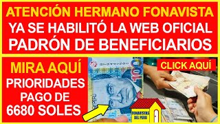 Fonavi lo último Ya se habilitó la web oficial para conocer el padrón de beneficiarios  Link aquí [upl. by Bernelle]