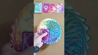 Riffle Fan Rainbow Holographic playing cards by TCC [upl. by Seth]