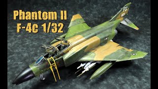 Phantom F4C 132 Tamiya Full Build [upl. by Nodnarg]