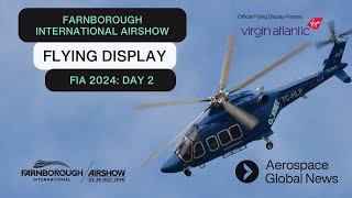 Farnborough International Airshow 2024 Flying Display Live Stream  Day 2 [upl. by Cordeelia]