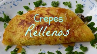 Crepes Rellenos de Champiñones y Espinaca [upl. by Imit]