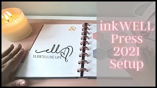 2021 inkWell Press Planner Discbound Setup  Elise’s Luxe Life [upl. by Ripleigh]