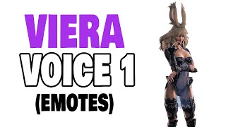 FFXIV Viera Voice 1 Emotes [upl. by Munniks]