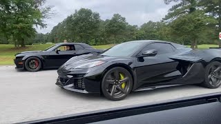 C8 Z06 VS Hellcat Redeye  Roll Race [upl. by Aret]