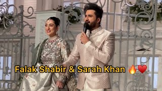 Falak Shabir live with Sarah Khan at bridal couture week [upl. by Natika]