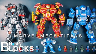 Unofficial Lego Marvel Mech Titans Compilation  Speed Build  Beat Building [upl. by Odrarej]