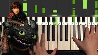 How To Train Your Dragon  Romantic Flight Piano Tutorial Lesson [upl. by Llecrup637]