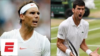 Wimbledon 2018 Highlights Novak Djokovic beats Rafael Nadal in epic 2day semifinal  ESPN [upl. by Jemy]