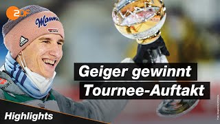 Die Highlights vom Auftaktspringen der Vierschanzentournee in Oberstdorf  Skispringen  ZDFsport [upl. by Enairda42]