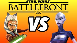 AHSOKA VS VENTRESS IN BATTLEFRONT 2  GAMEPLAY [upl. by Noy]