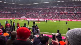 FC Bayern vs Greuther Fürth Einlaufen der beiden Mannschaften  Stimmung Südkurve  HD [upl. by Longan]