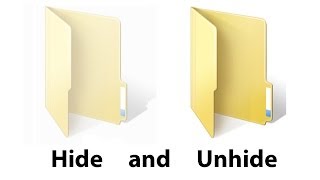 How to Hide and Unhide Folder in Windows 7 8 XP  by King Tutorials [upl. by Anitsenre]