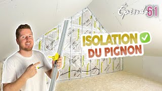 ISOLATION DU PIGNON terminé   EP61  rénovation maison [upl. by Antipas543]