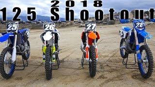 2018 125 2 Stroke Shootout  Dirt Bike Magazine [upl. by Hazen702]