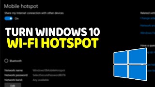 How To Turn Windows 10 Computer Into a WiFi Hotspot [upl. by Bancroft]