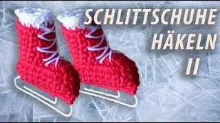 DIY SCHLITTSCHUHE HÄKELN AMIGURUMI Teil II  KOSTENLOSE HÄKELANLEITUNG [upl. by Ecnaret372]