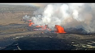 Kīlauea Volcano Hawaii Halemaʻumaʻu crater [upl. by Enelak]