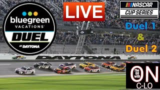 🔴Bluegreen Vacations Duel at Daytona Duel 1 amp 2 Live NASCAR Cup Series Play by Play Race Audio [upl. by Otcefrep524]