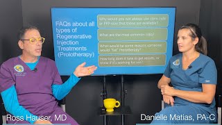 What is Prolotherapy PA Danielle Matias and Dr Ross Hauser review Prolotherapy history and FAQs [upl. by Sanferd]