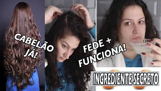 COMO FAZER O CABELO CRESCER COM APENAS 1 INGREDIENTE O [upl. by Yssej938]