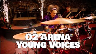 Young Voices 2024  Drum Solo  O2 Arena  Purple Ludwig Vistalight [upl. by Cassius]